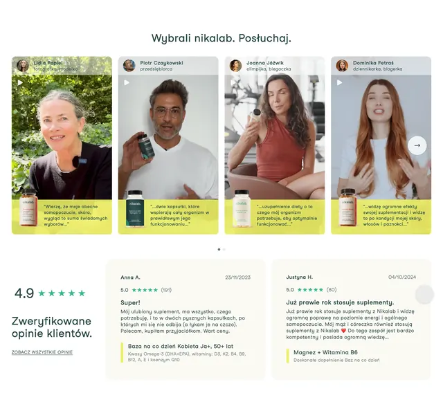 Nikalab video and review testimonials, minimal, light-mode, light