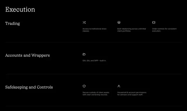 Obsidian execution feature list, dark-mode, minimal, dark