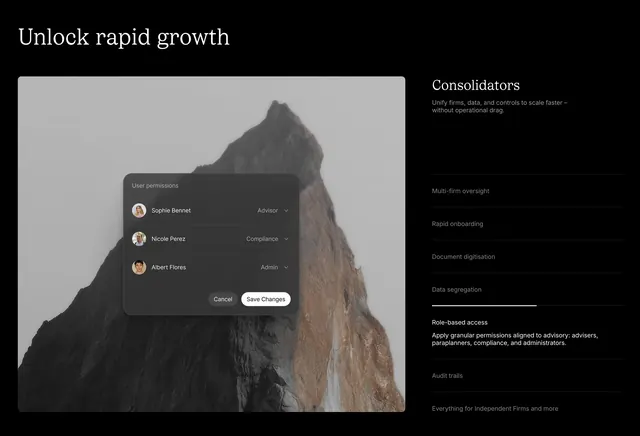 Obsidian consolidators growth feature, dark-mode, minimal, dark
