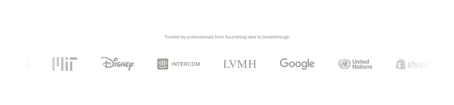 Obvious customer logo strip, minimal, light-mode, light