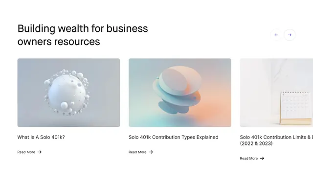Ocho resources carousel with 3D art, minimal, light-mode, light