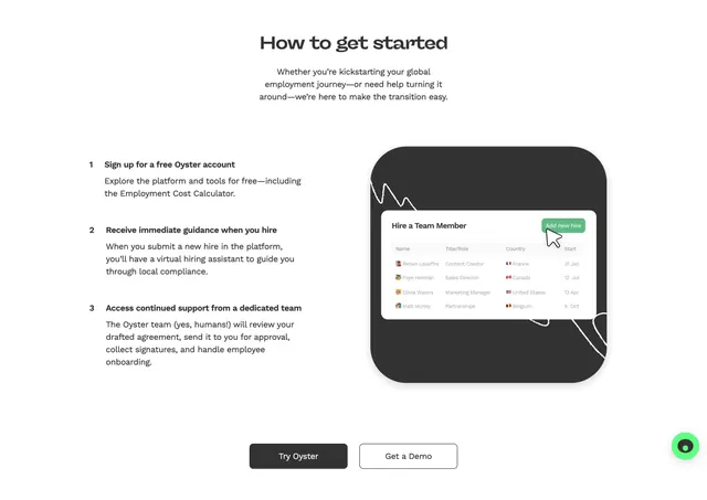 Oyster how to get started, minimal, corporate-clean, light