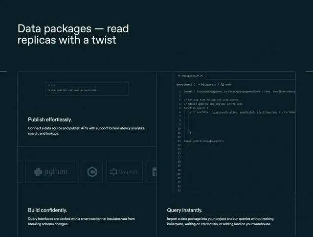 Patch read replicas feature split with code, dark-mode, minimal, dark