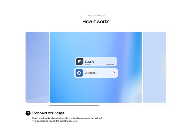 Pipe connect data carousel, minimal, corporate-clean, light