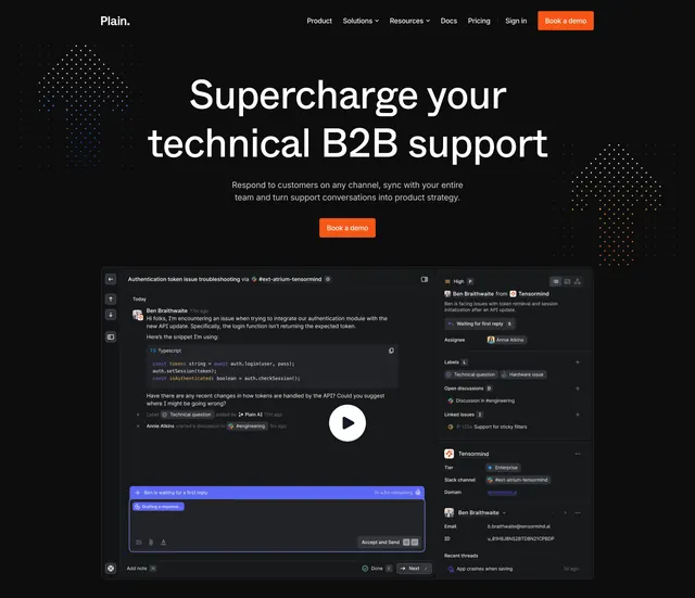Plain Hero Section, dark-mode, minimal, dark