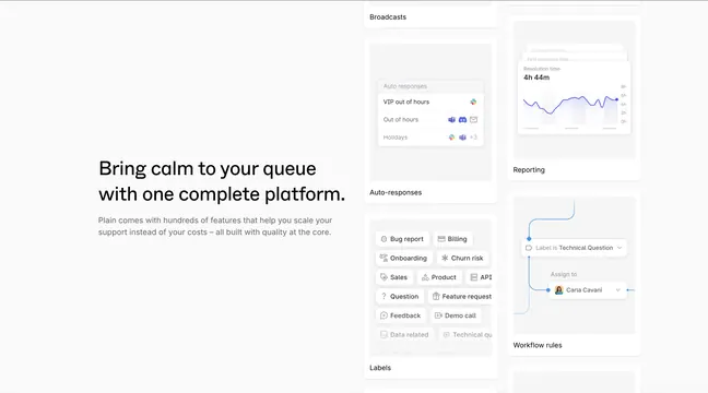 Plain complete platform bento, minimal, light