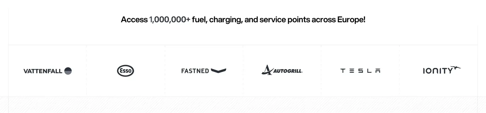Rally partner network logo strip, minimal, corporate-clean, light