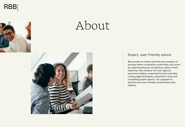 RBB Economics about editorial hero, minimal, light-mode, light