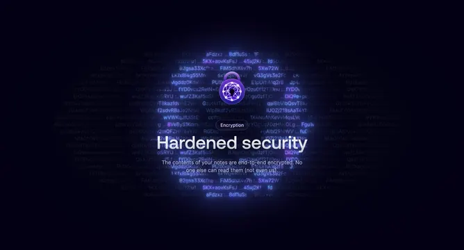 Reflect hardened security encryption, dark-mode, minimal, dark
