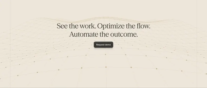 Reflow wireframe value proposition CTA, minimal, light-mode, light