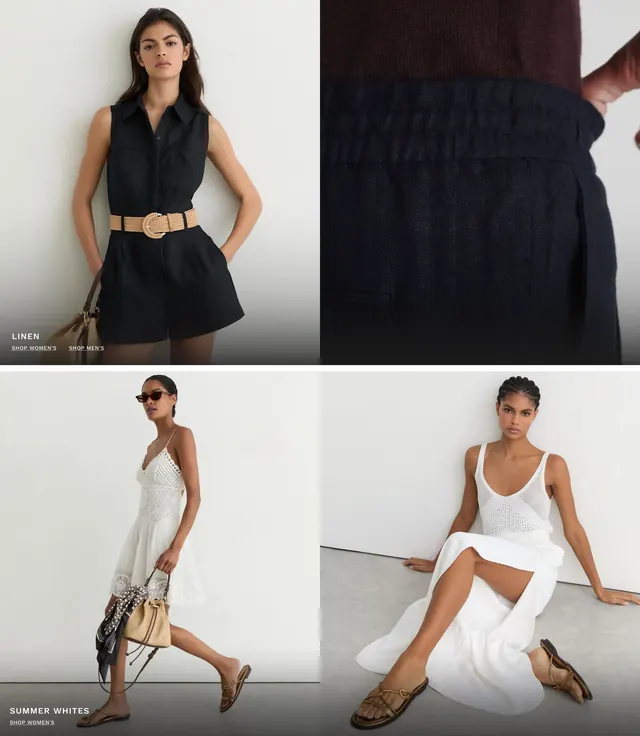 Reiss linen apparel 2x2 grid, minimal, light-mode, light