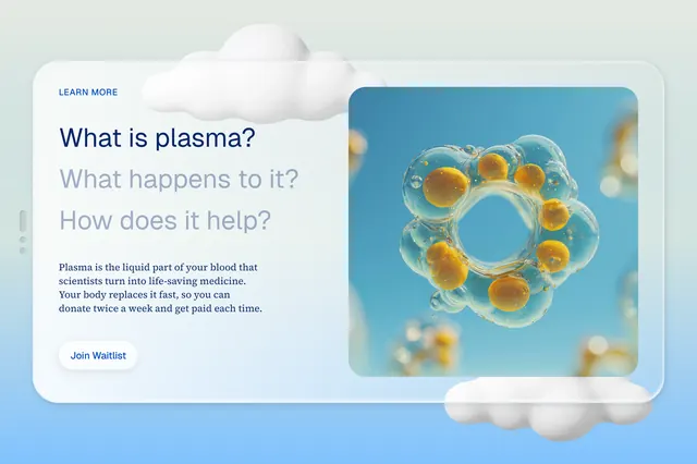 Rise Plasma plasma education feature card, minimal, glassmorphism, pastel