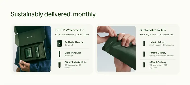Seed subscription bundle feature, light-mode, minimal, light