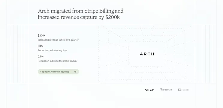 Sequence Arch migration case study highlight, minimal, light-mode, light