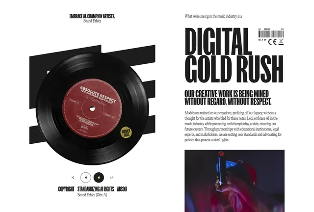Sound Ethics Digital Gold Rush editorial, editorial, swiss, light