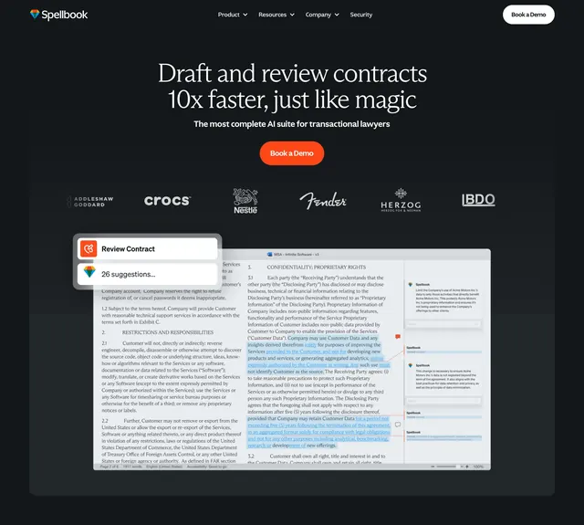 Spellbook Hero Section, dark-mode, editorial, dark
