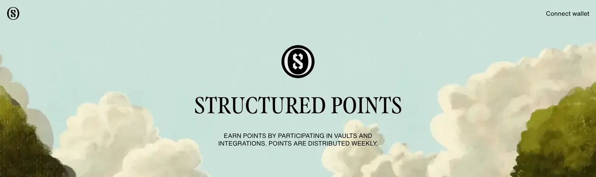 Structured Points rewards hero, light-mode, illustrated, light