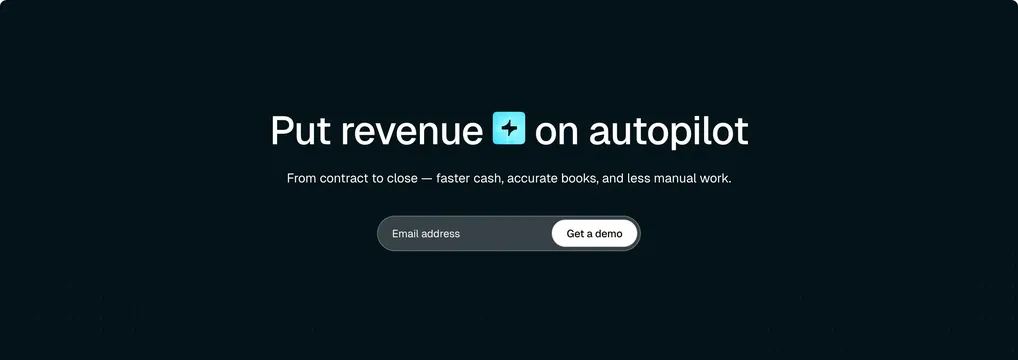 Tabs dark revenue autopilot CTA, dark-mode, minimal, dark