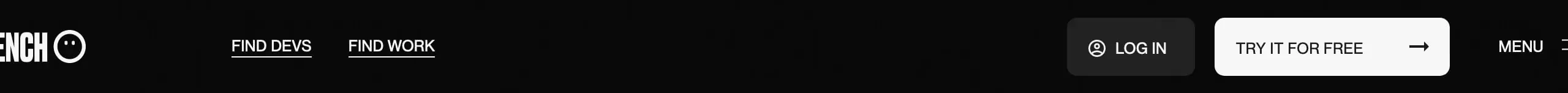 Unbench dark marketplace navbar, dark-mode, minimal, dark