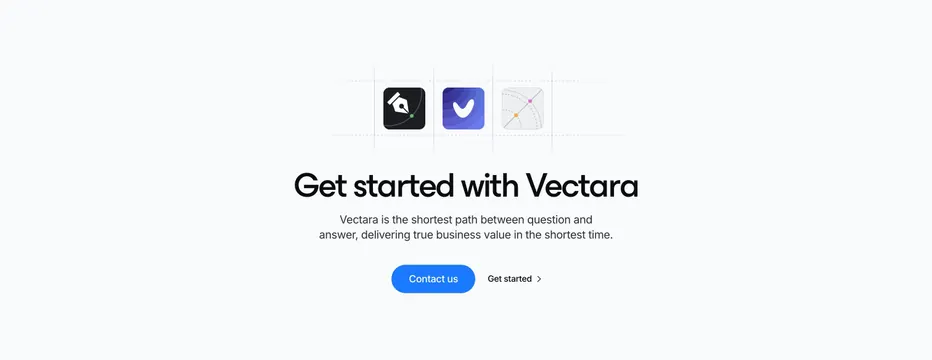 Vectara CTA Section, light-mode, minimal, light