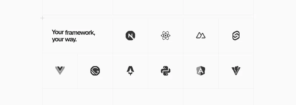 Vercel Logos Section, light-mode, minimal, light