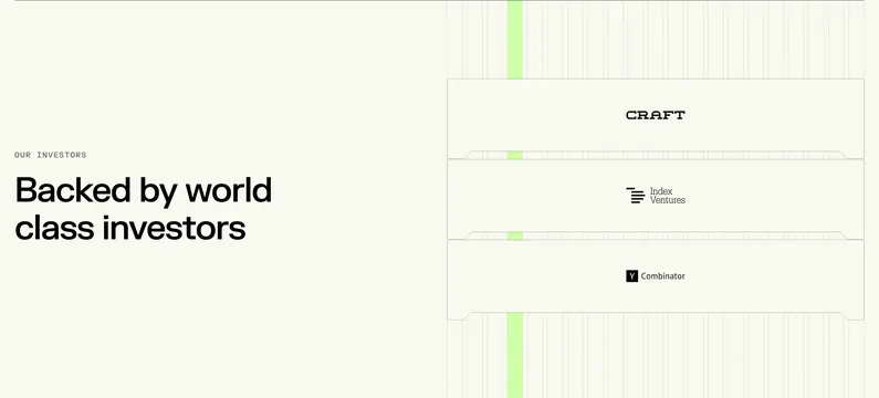 Vooma investor logo stack, minimal, swiss, light