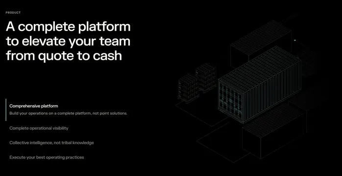 Vooma platform feature split, minimal, dark-mode, dark