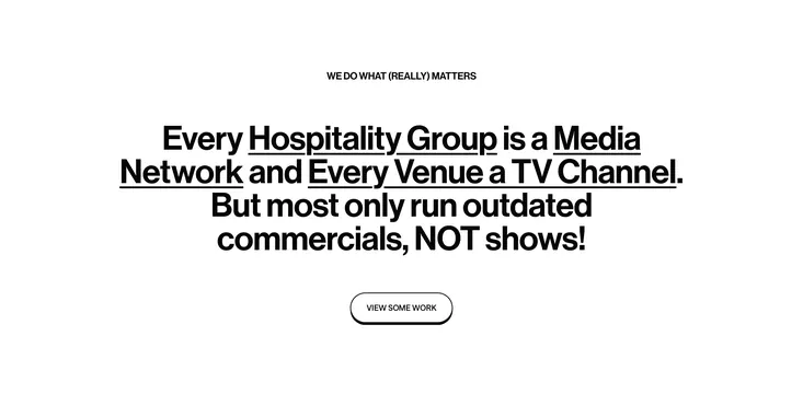 What Matters mission statement CTA, minimal, editorial, light