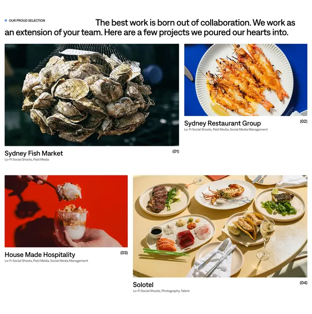 What Matters asymmetric portfolio grid, minimal, editorial, light