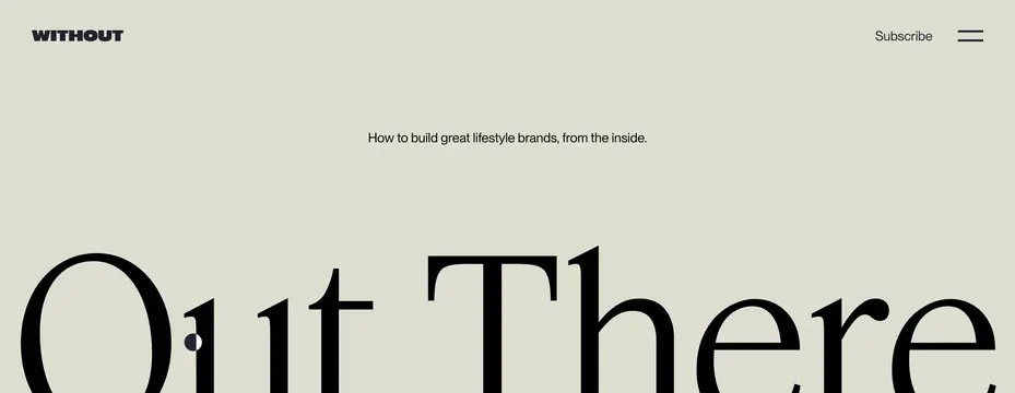 Without editorial hero header, minimal, editorial, light