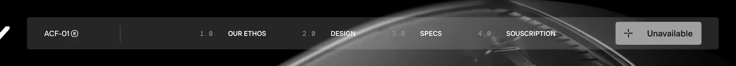 WRK main navbar, minimal, dark-mode, dark