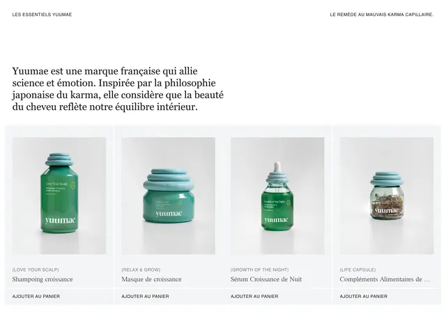 Yuumae product collection, minimal, editorial, light