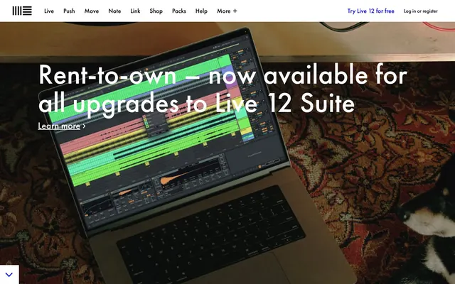 Ableton, high-contrast, minimalist