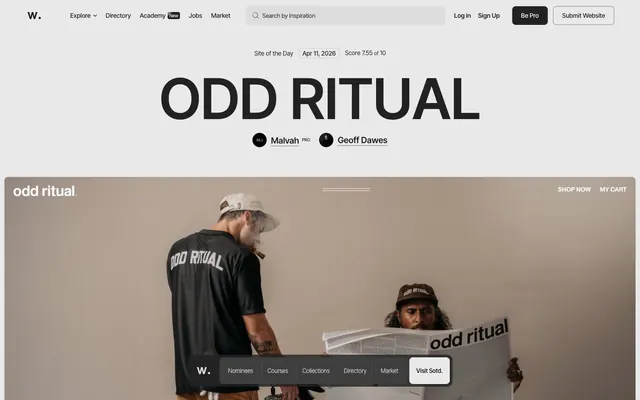 Awwwards, monochromatic, monochrome