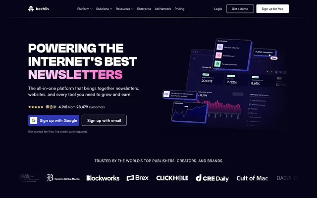 beehiiv, dark mode, dark-mode