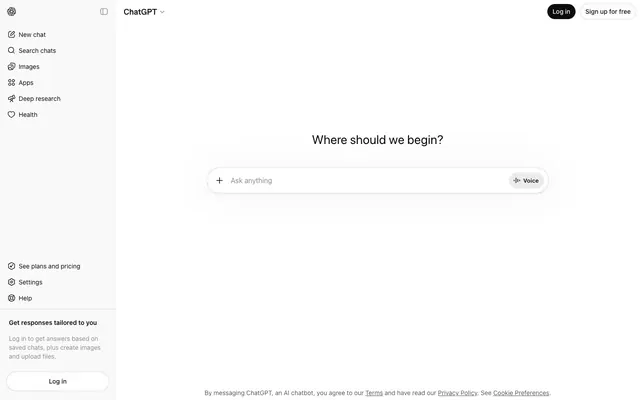 ChatGPT, minimal, achromatic