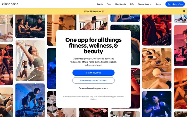 ClassPass, vibrant, approachable