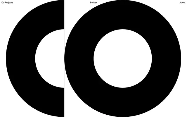 Co Projects, monochrome, minimalist