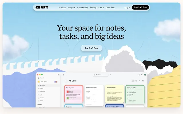 Craft Docs, creative, soft