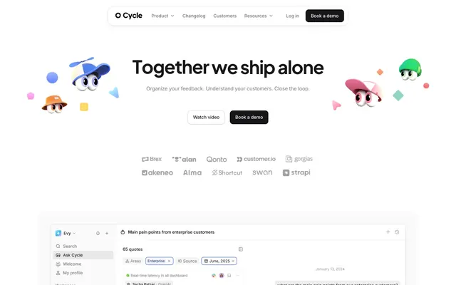 Cycle, soft-minimal, playful-illustration