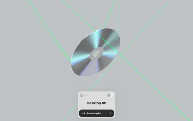 Desktop.fm, minimalist, minimal