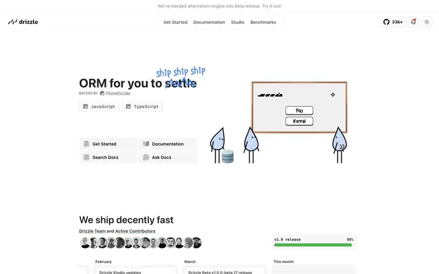 Drizzle ORM, developer-focused, technical