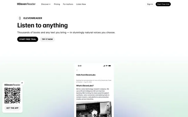 ElevenReader, minimalist, minimal