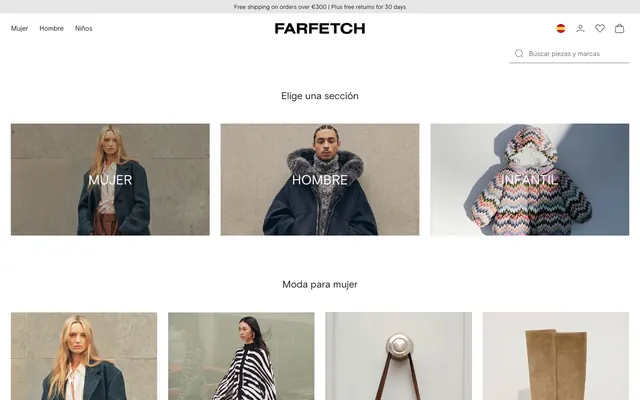 FARFETCH España, luxury, minimalist