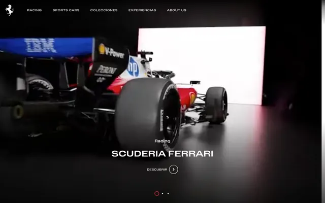 Ferrari, high-contrast, monochromatic