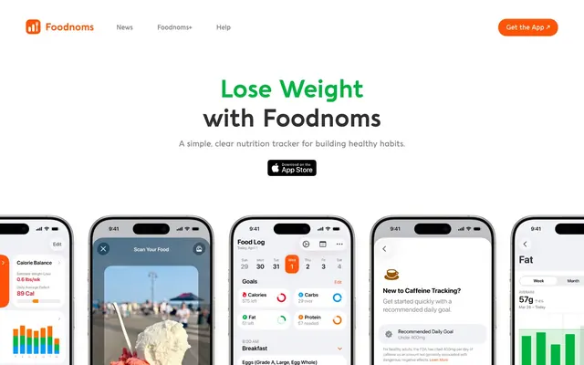Foodnoms, clean, minimal