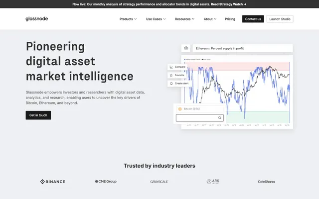 Glassnode, data-driven, data-dense