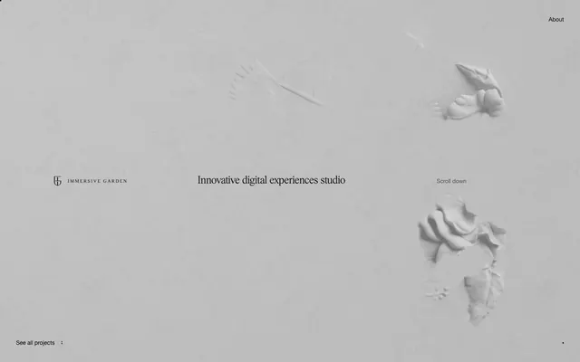 Immersive Garden, minimalist, minimal