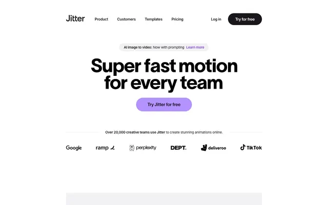 Jitter, modern, motion