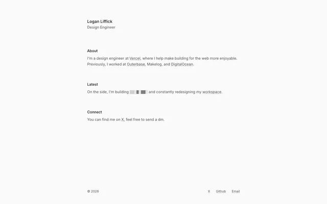 Logan Liffick, minimalist, minimal